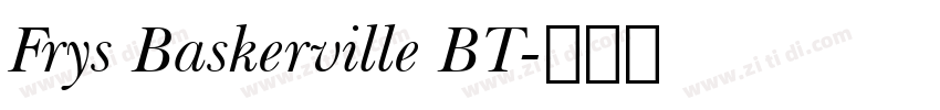 Frys Baskerville BT字体转换
